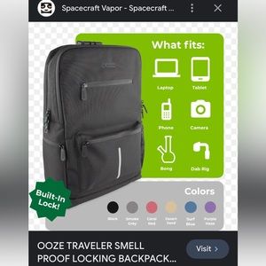 Ooze smell proof backpack